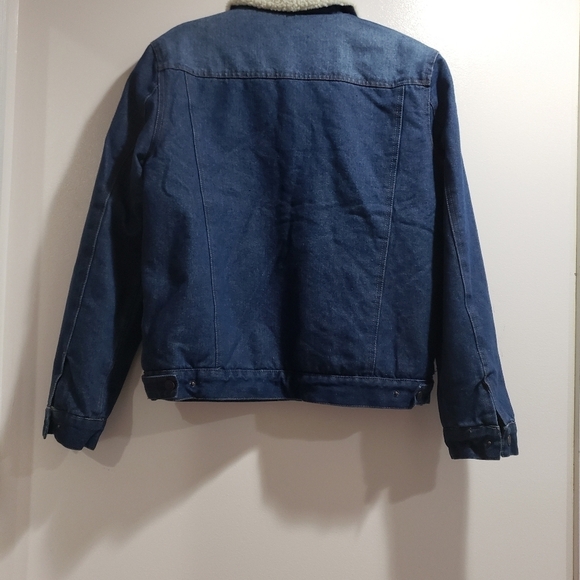 1573- Lee Denim Sherpa Lined Men's Jacket NWT - Picture 5 of 7